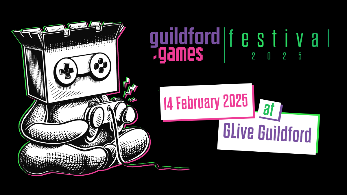 The Guildford.Games Festival returns to Glive on 14th February 2025!